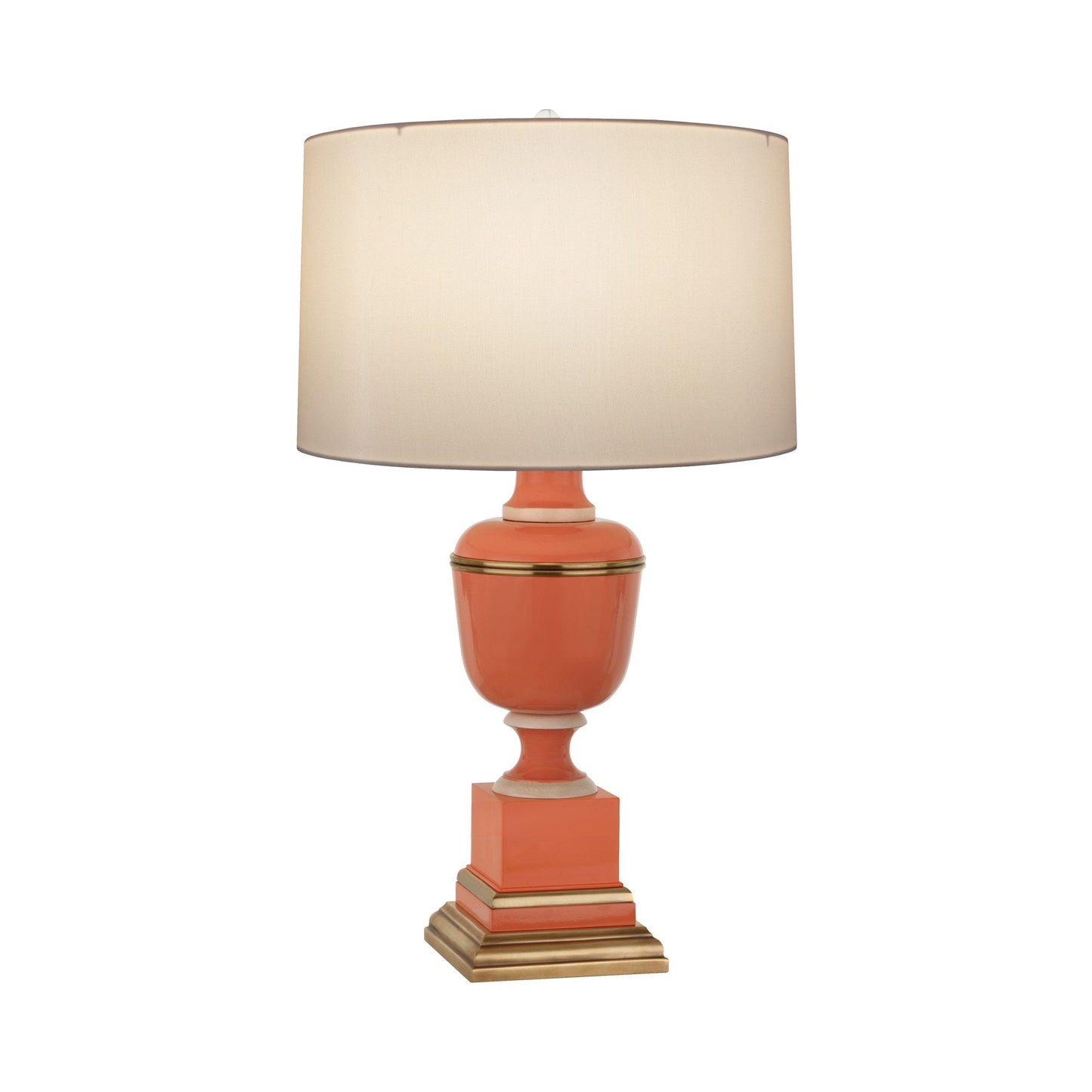 Annika Table Lamp in Tangerine/Spindrift Snowflake (Large)