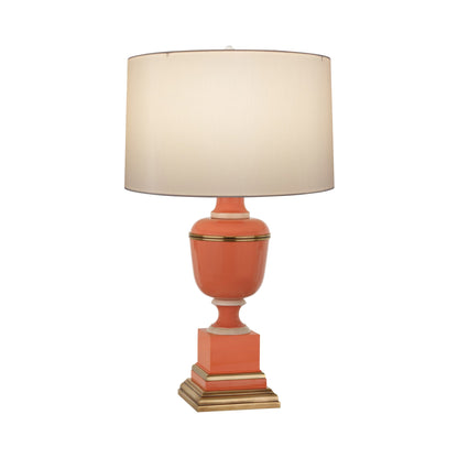 Annika Table Lamp in Tangerine/Spindrift Snowflake (Large)