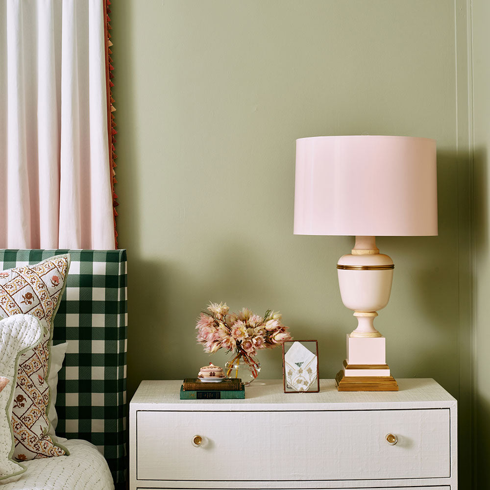 Annika Table Lamp in bedroom.