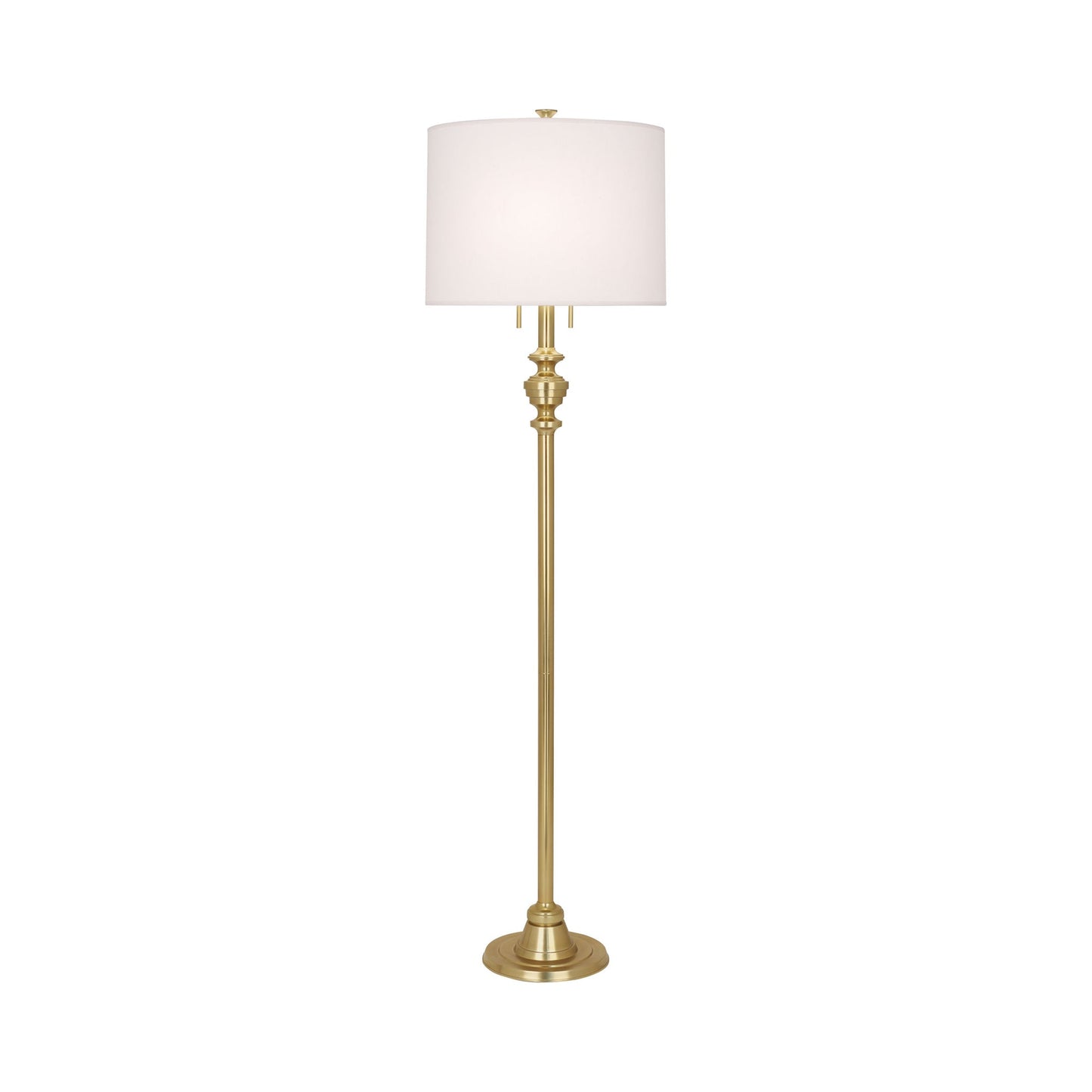 Arthur Floor Lamp in Modern Brass.