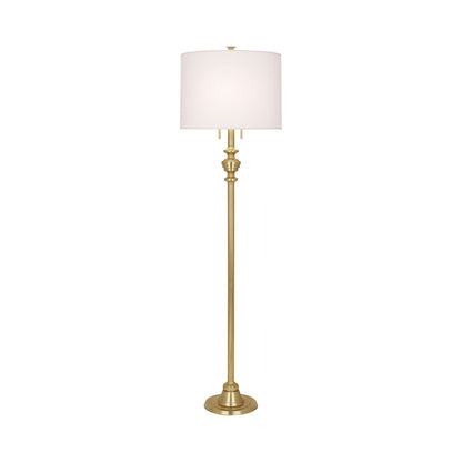Arthur Floor Lamp in Modern Brass.
