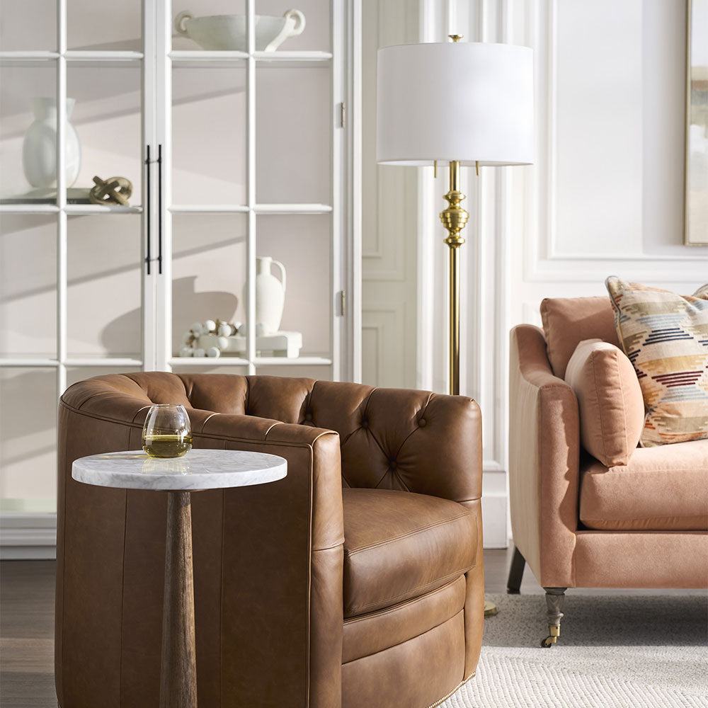 Arthur Floor Lamp in living room.