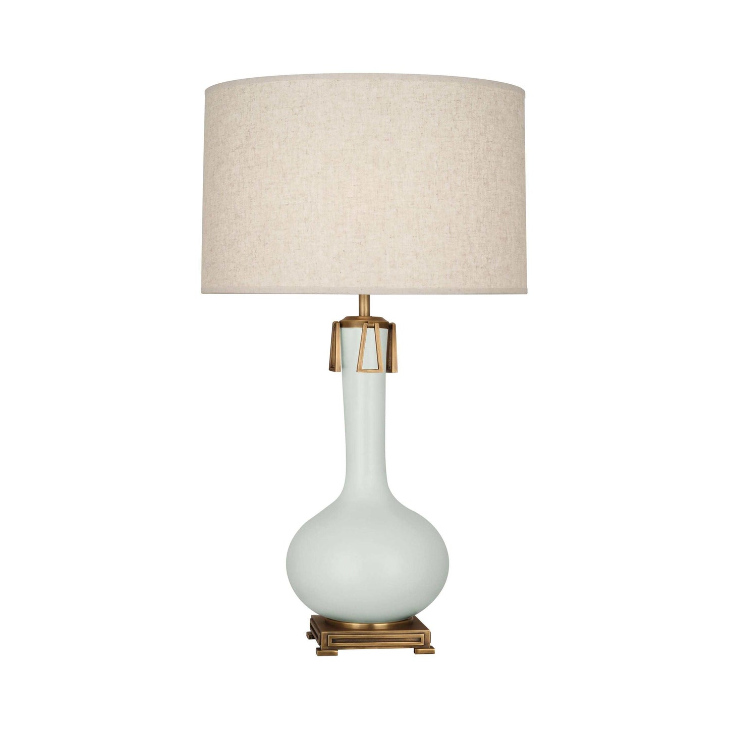 Athena Table Lamp in Matte Celadon.