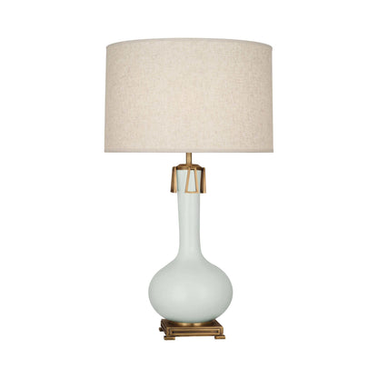 Athena Table Lamp in Matte Celadon.