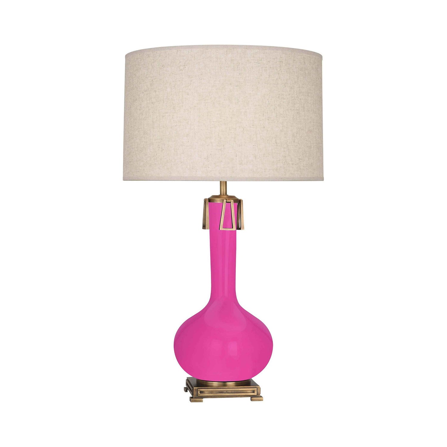 Athena Table Lamp in Razzle Rose.