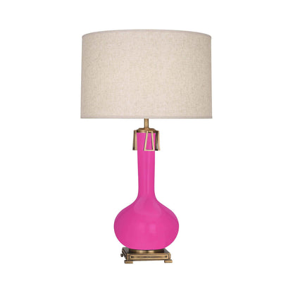 Athena Table Lamp in Razzle Rose.