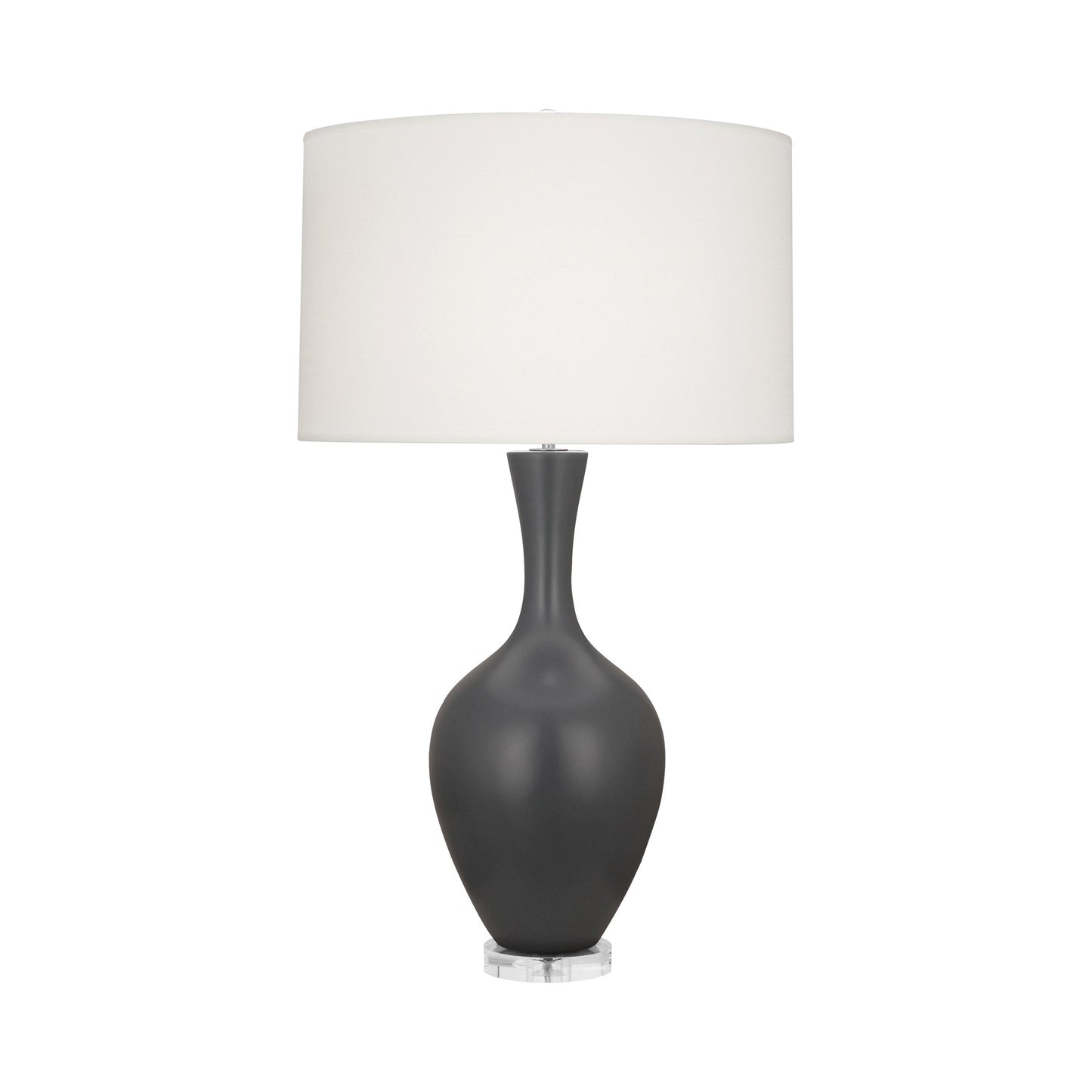 Audrey Table Lamp in Matte Ash.