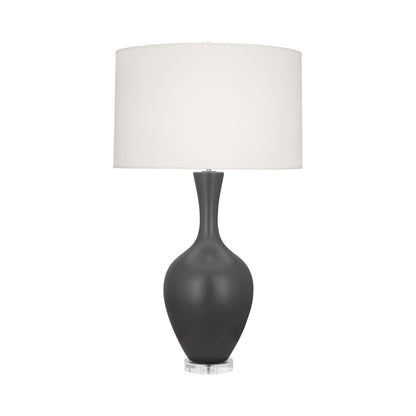 Audrey Table Lamp in Matte Ash.