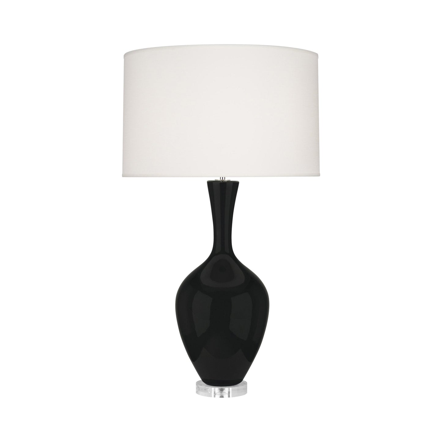 Audrey Table Lamp in Obsidian.