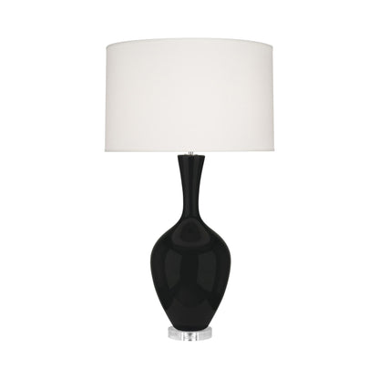 Audrey Table Lamp in Obsidian.