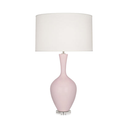 Audrey Table Lamp in Rose Water.