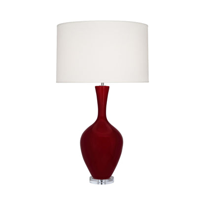 Audrey Table Lamp in Sangria.