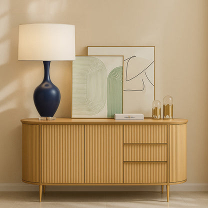 Audrey Table Lamp in living room.