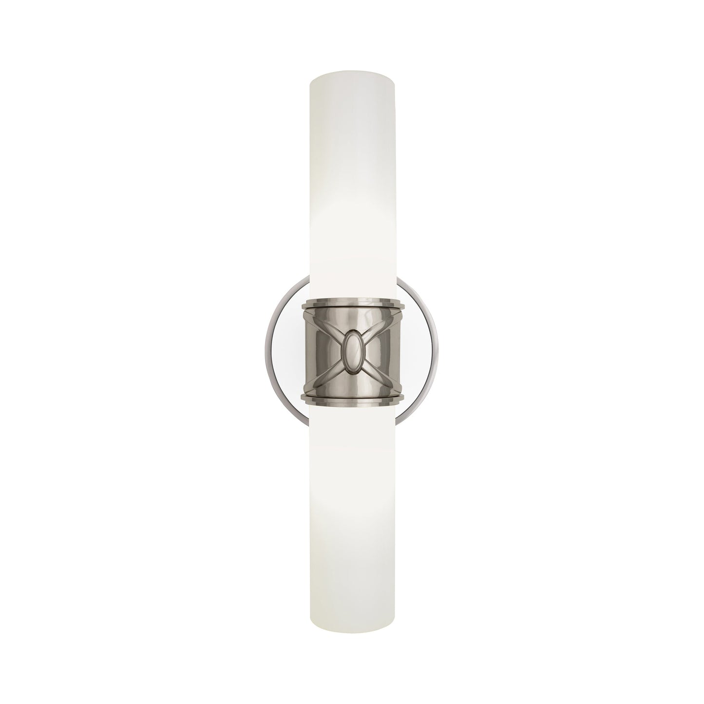 Chase Vertical Wall Light in Dark Antique Nickel.