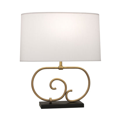 Chloe Table Lamp in Warm Brass.