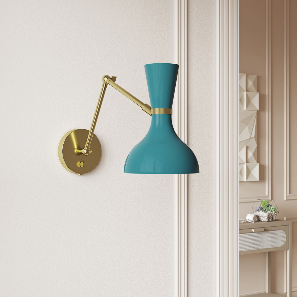 Clare Adjustable Wall Light in Detail.