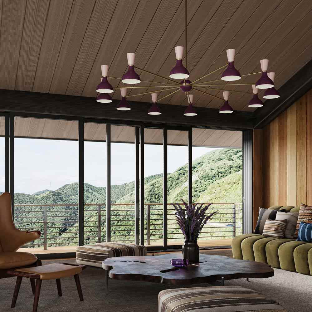 Clare Chandelier in living room.