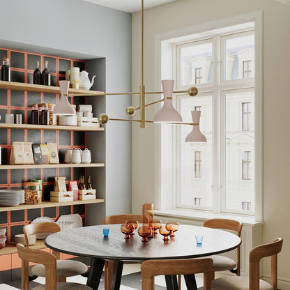 Clare Multi Light Pendant Light in living room.