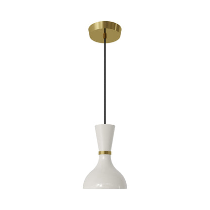 Clare Pendant Light in Modern Brass/Lily.