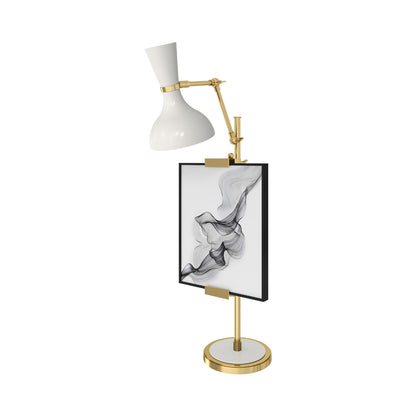 Clare Table Lamp in Modern Brass/Lily.