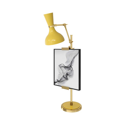 Clare Table Lamp in Modern Brass/Sunset.