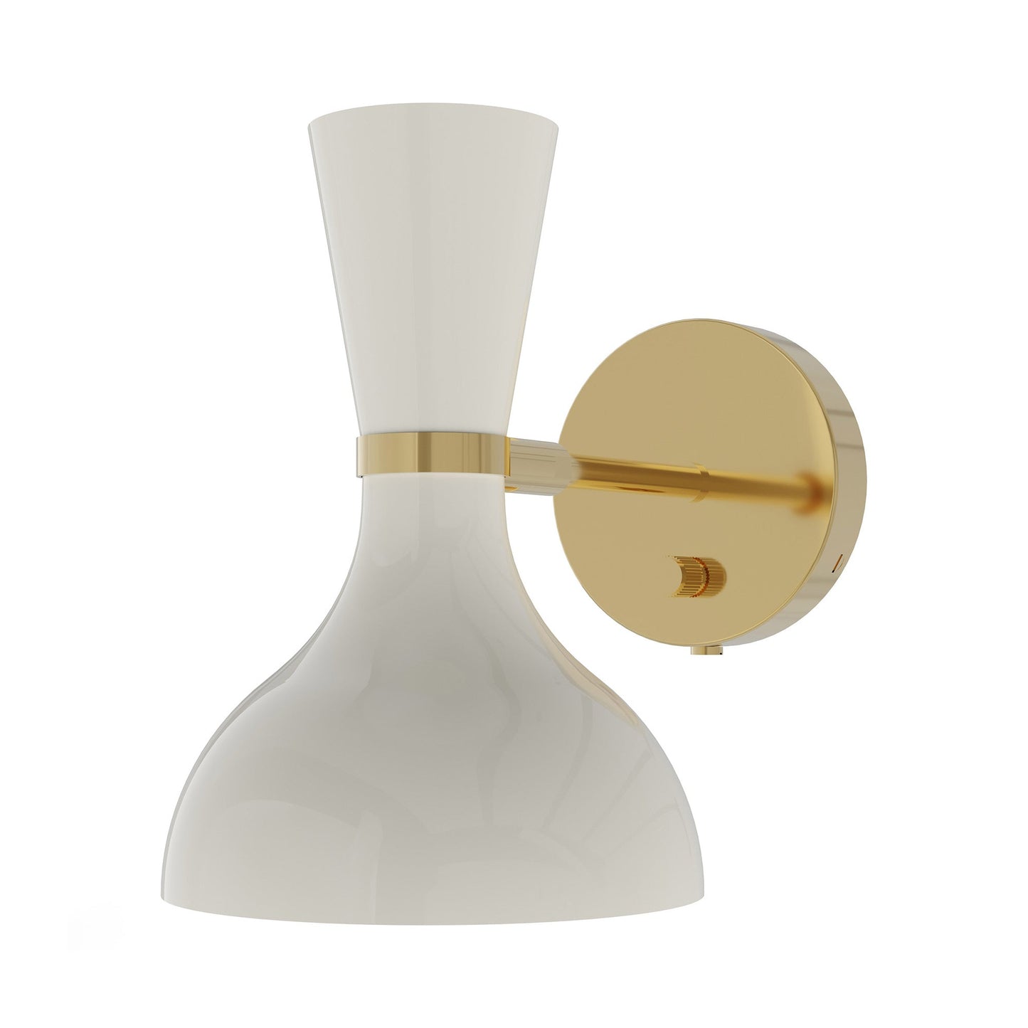 Clare Wall Light in Modern Brass/Lily.