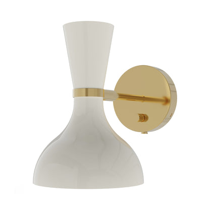 Clare Wall Light in Modern Brass/Lily.