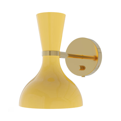 Clare Wall Light in Modern Brass/Sunset.