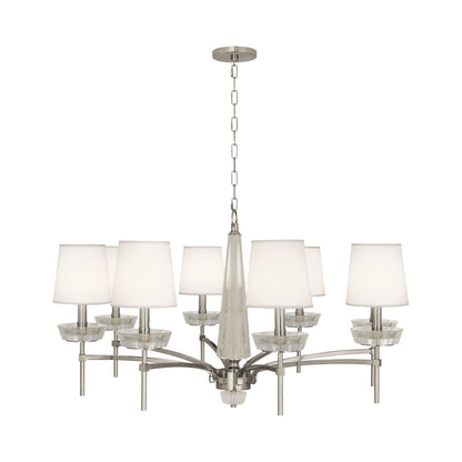 Cristallo Chandelier in Polish Nickel/Clear Crystal.