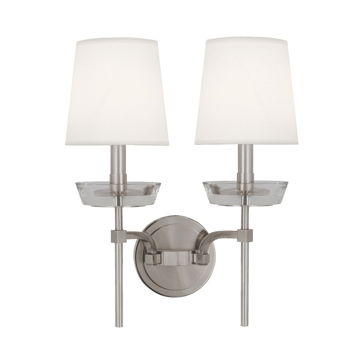 Cristallo Wall Light in Polish Nickel/Clear Crystal.