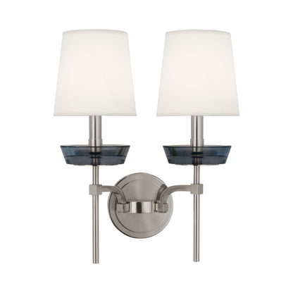 Cristallo Wall Light in Polish Nickel/Smoke Crystal.