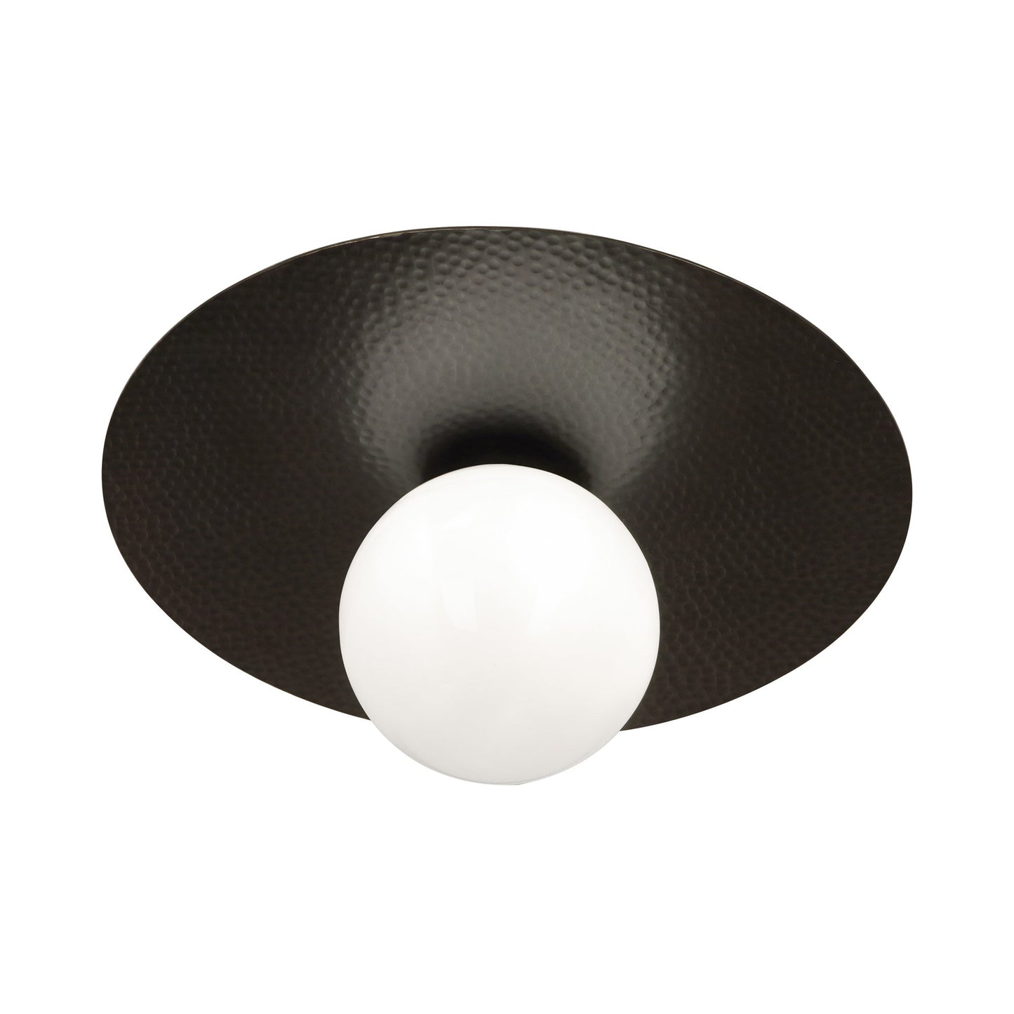 Dal Flush Mount Ceiling Light in Deep Patina Bronze.