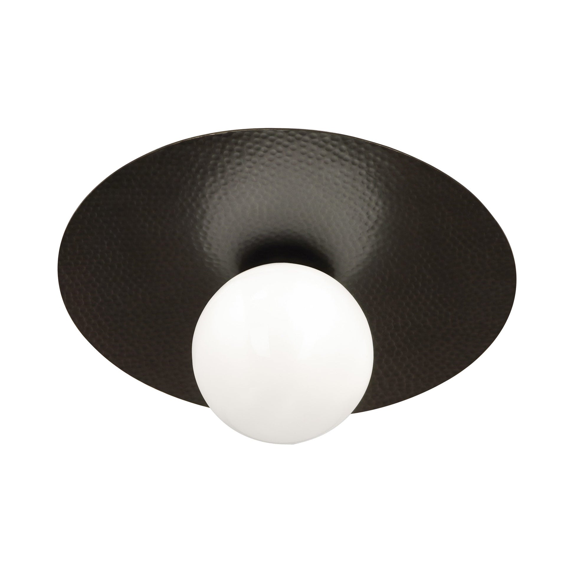 Dal Flush Mount Ceiling Light in Deep Patina Bronze.