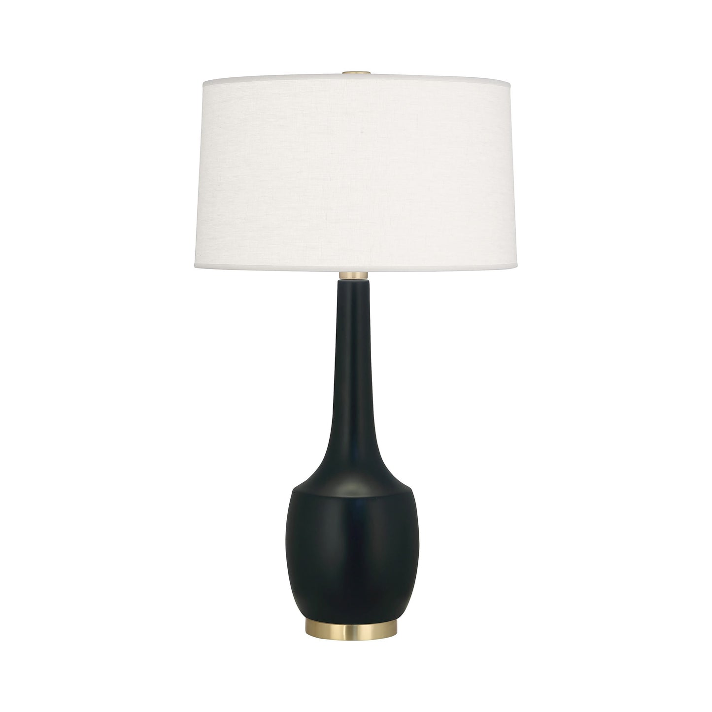 Delilah Table Lamp in Matte Obsidian.