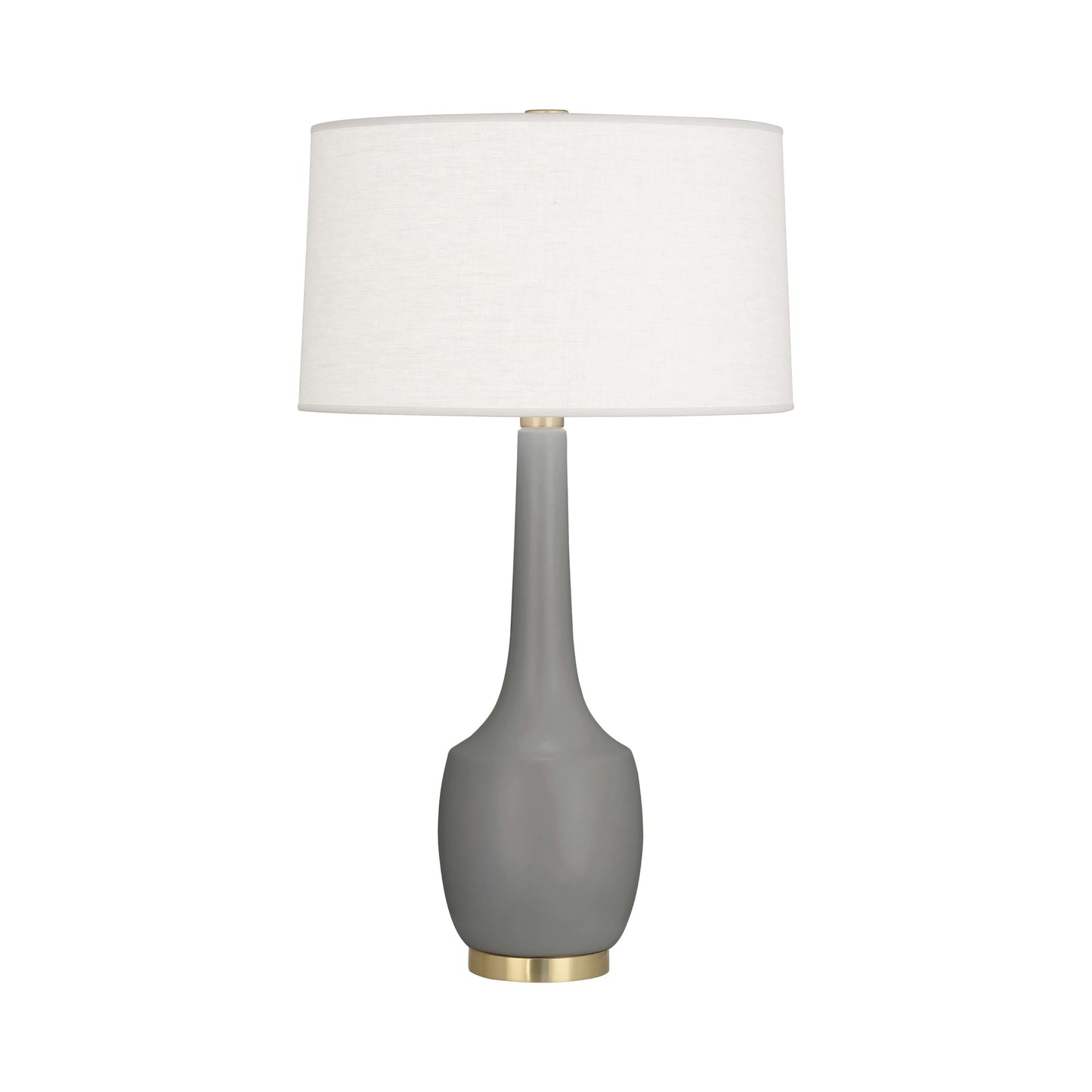 Delilah Table Lamp in Matte Smokey Taupe.