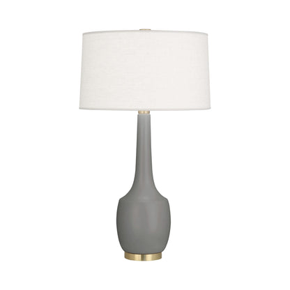 Delilah Table Lamp in Matte Smokey Taupe.