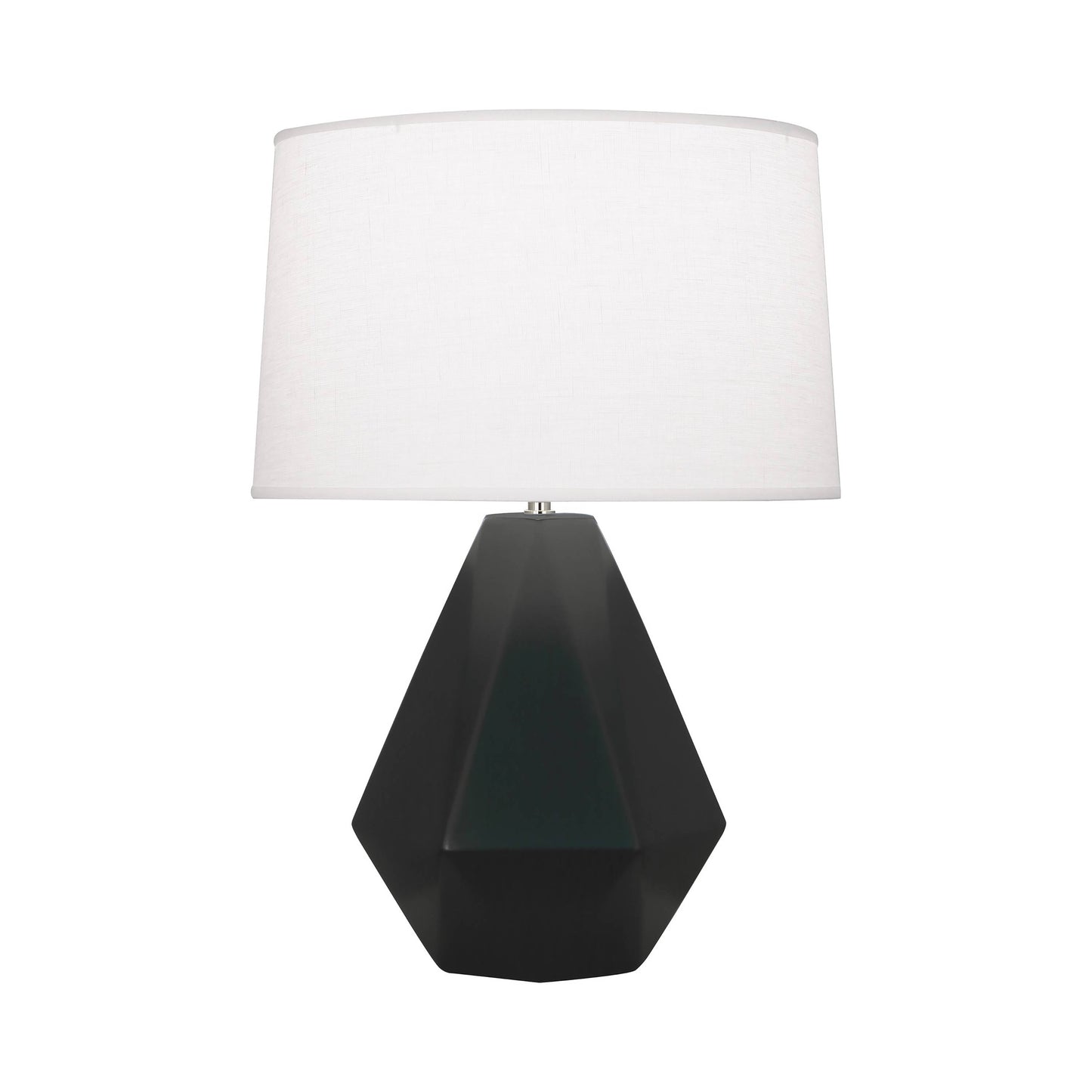 Delta Table Lamp in Matte Obsidian.