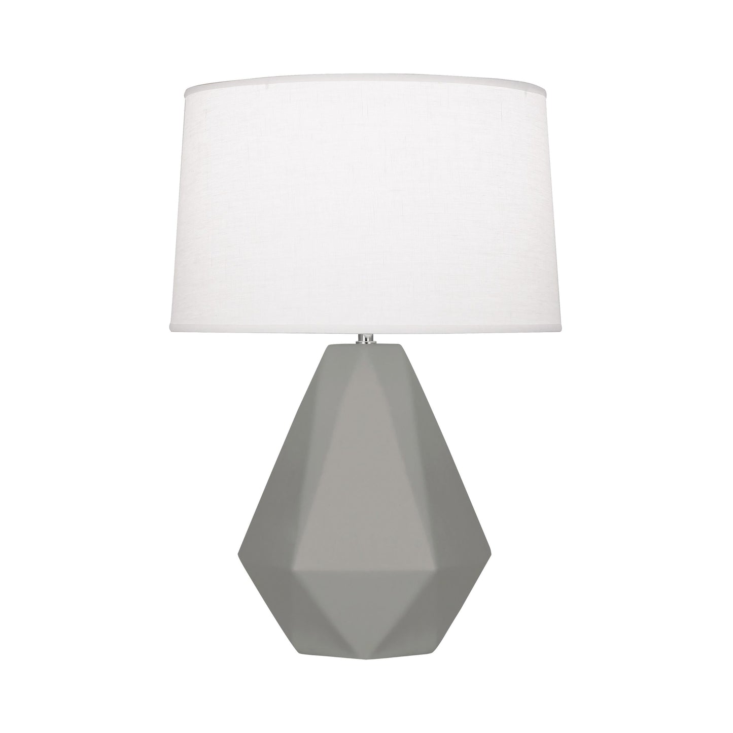 Delta Table Lamp in Matte Smokey Taupe.