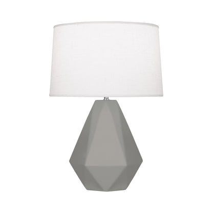 Delta Table Lamp in Matte Smokey Taupe.