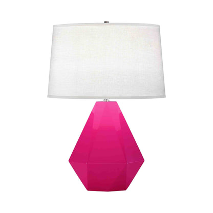 Delta Table Lamp in Razzle Rose.