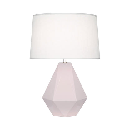 Delta Table Lamp in Rose Water.