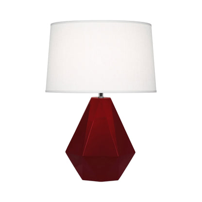 Delta Table Lamp in Sangria.