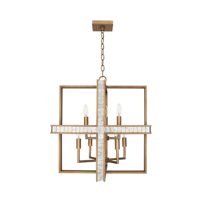 Diana Pendant Light in Warm Brass.
