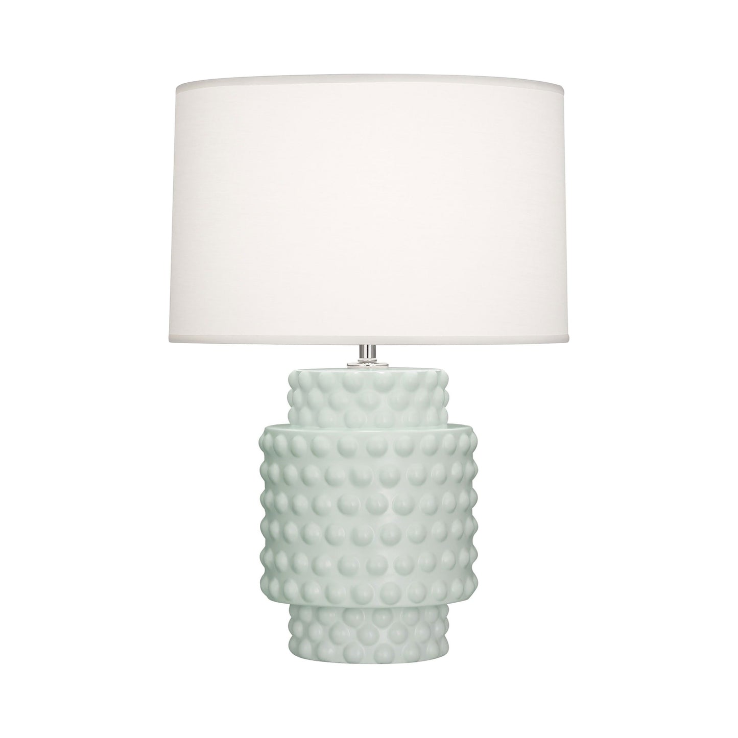 Dolly Table Lamp in Matte Celadon/White (Small).