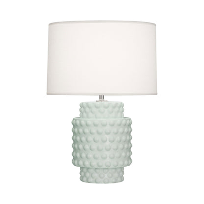 Dolly Table Lamp in Matte Celadon/White (Small).