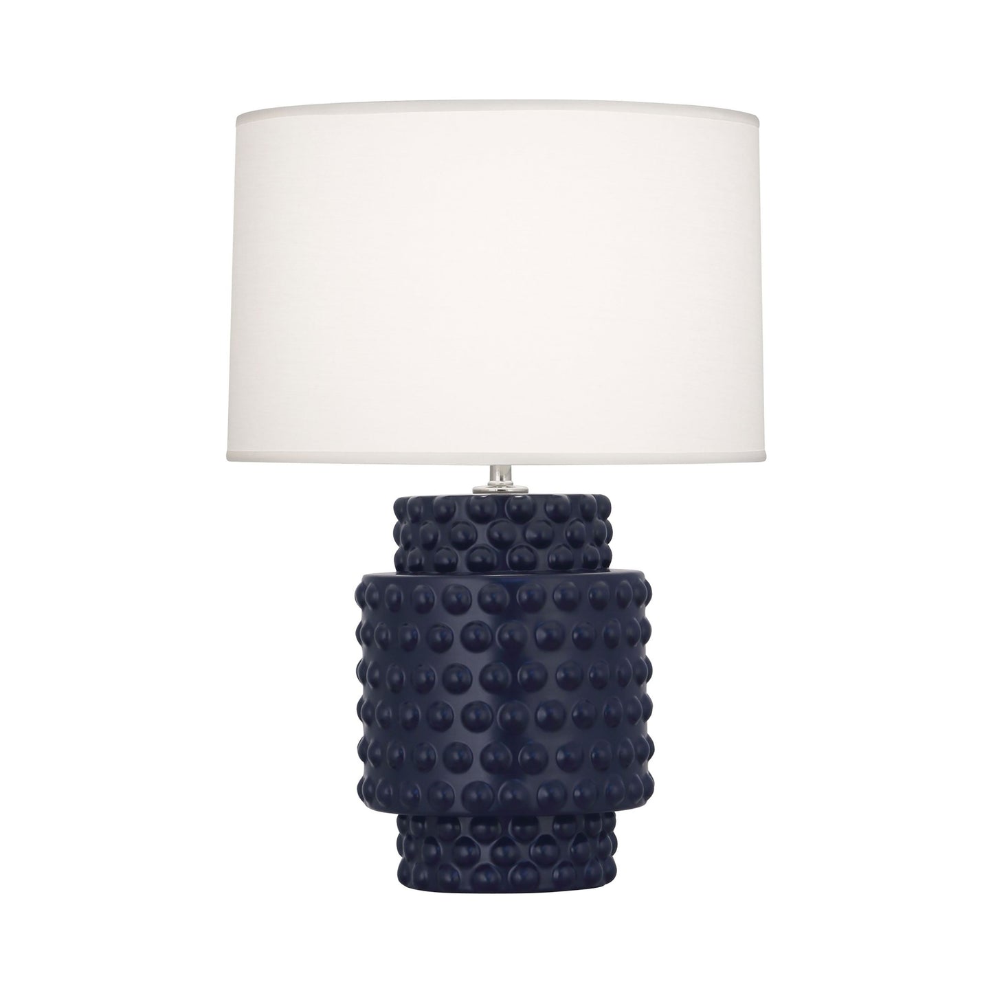 Dolly Table Lamp in Matte Midnight Blue/White (Small).