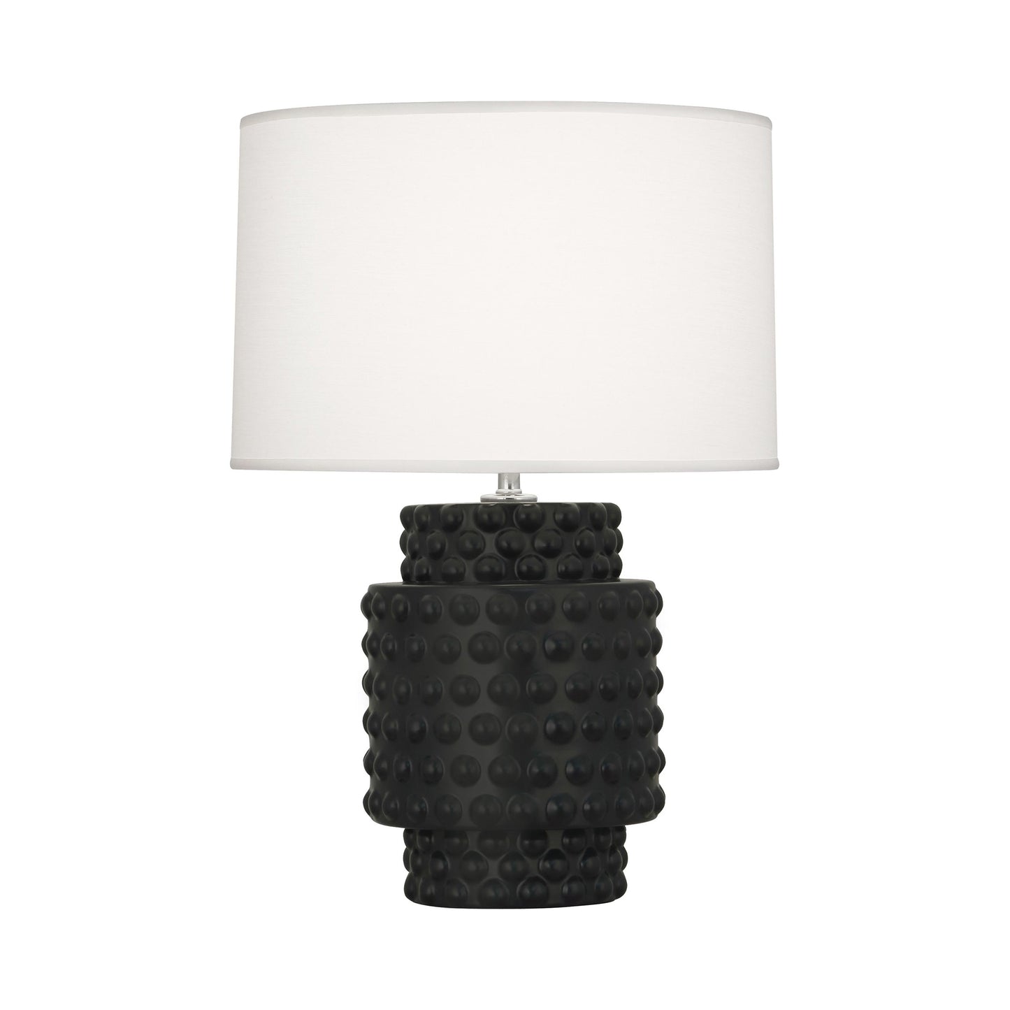 Dolly Table Lamp in Matte Obsidian/White (Small).
