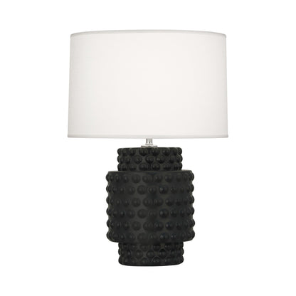 Dolly Table Lamp in Matte Obsidian/White (Small).