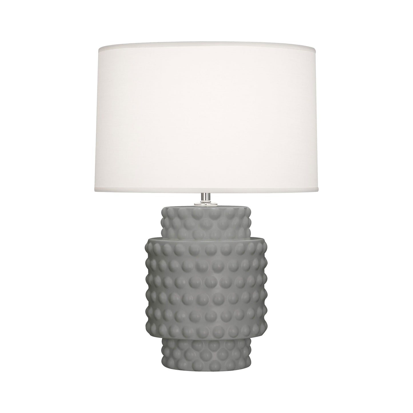 Dolly Table Lamp in Matte Smokey Taupe/White (Small).
