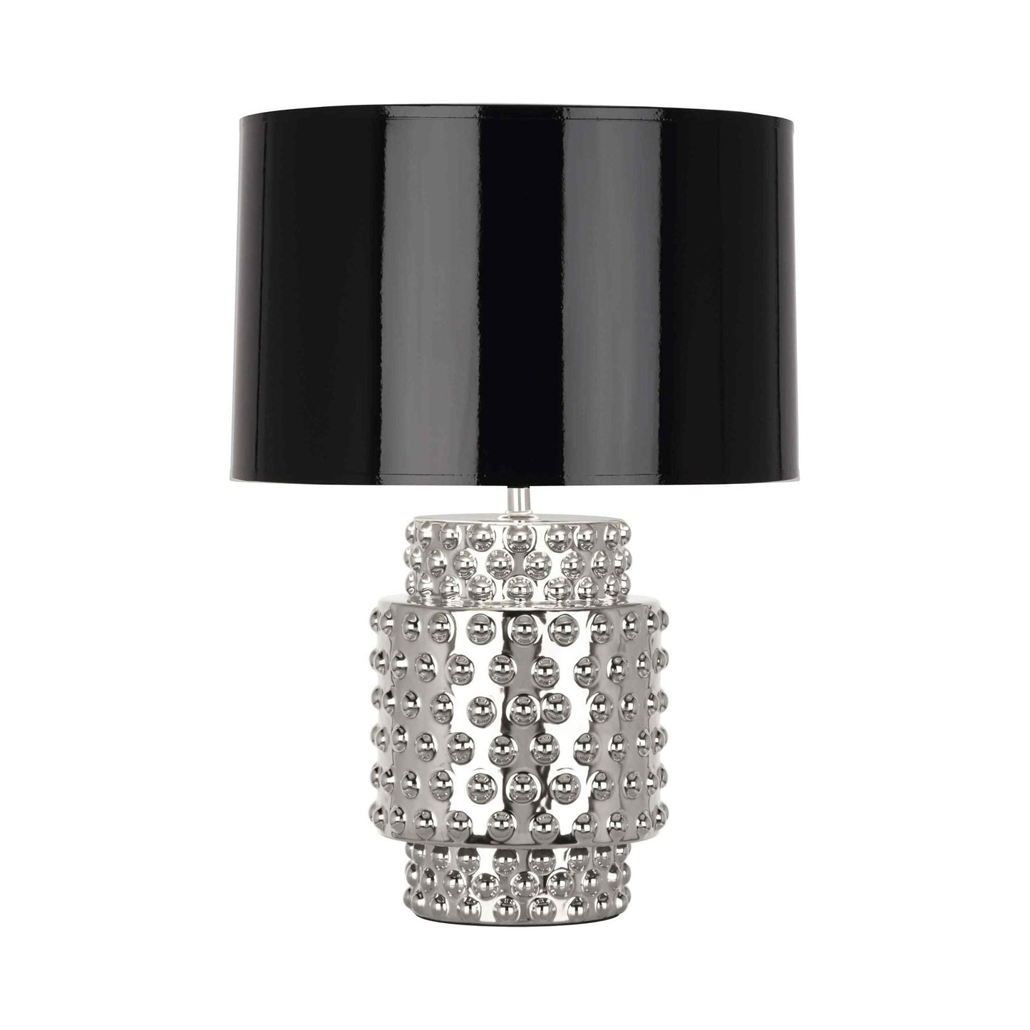 Dolly Table Lamp in Nickel Metallic/Black (Small).
